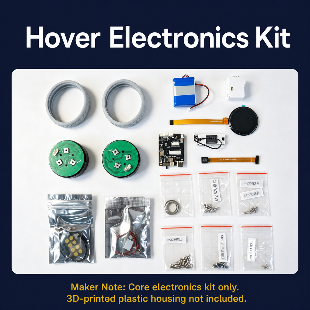 RIG Hover Fully Open-Source 3D-Printed Programmable AI Companion Robot Maker DIY Kit