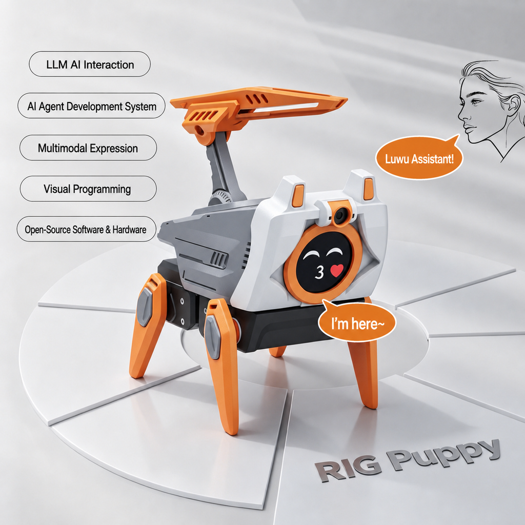 Smart Desktop Pet RIG-puppy (Lulu): Your Exclusive Desktop Cyber Life