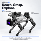 XGO-mini2S with LiDAR AI Robot Dog with Raspberry Pi CM5 & 4-DOF Robotic Arm