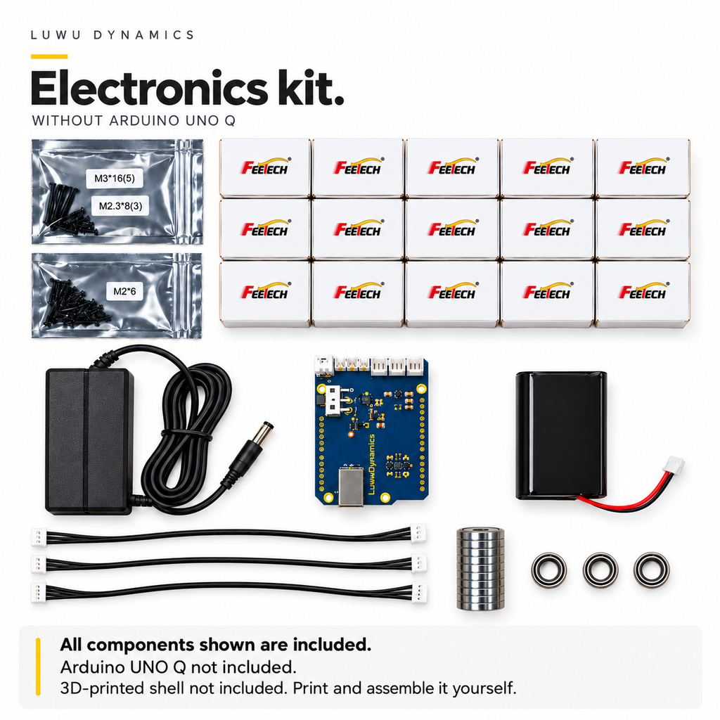 XGO-Duck Biped Robot Electronics Kit (Arduino UNO Q Board NOT Included ...