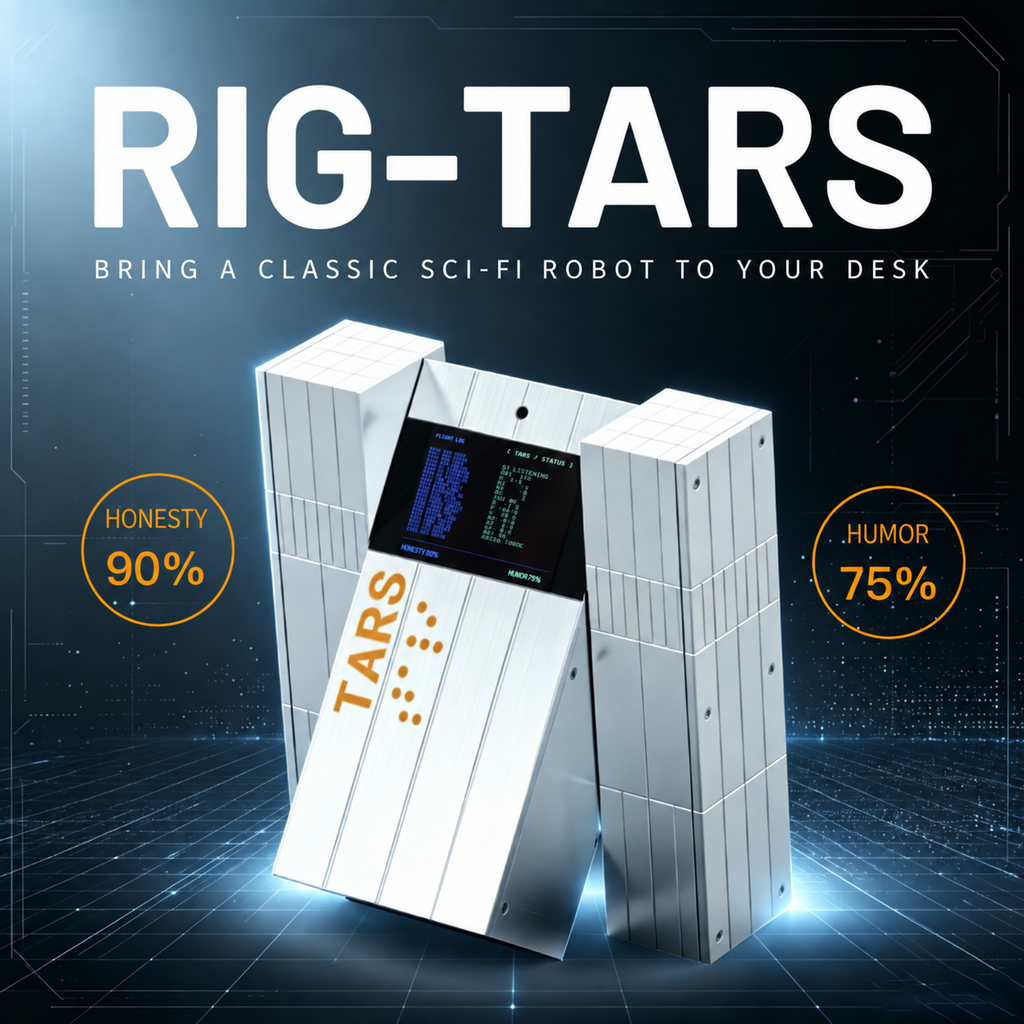 RIG-TARS Fully Open-Source 3D-Printed Programmable AI Companion Robot Maker DIY Kit