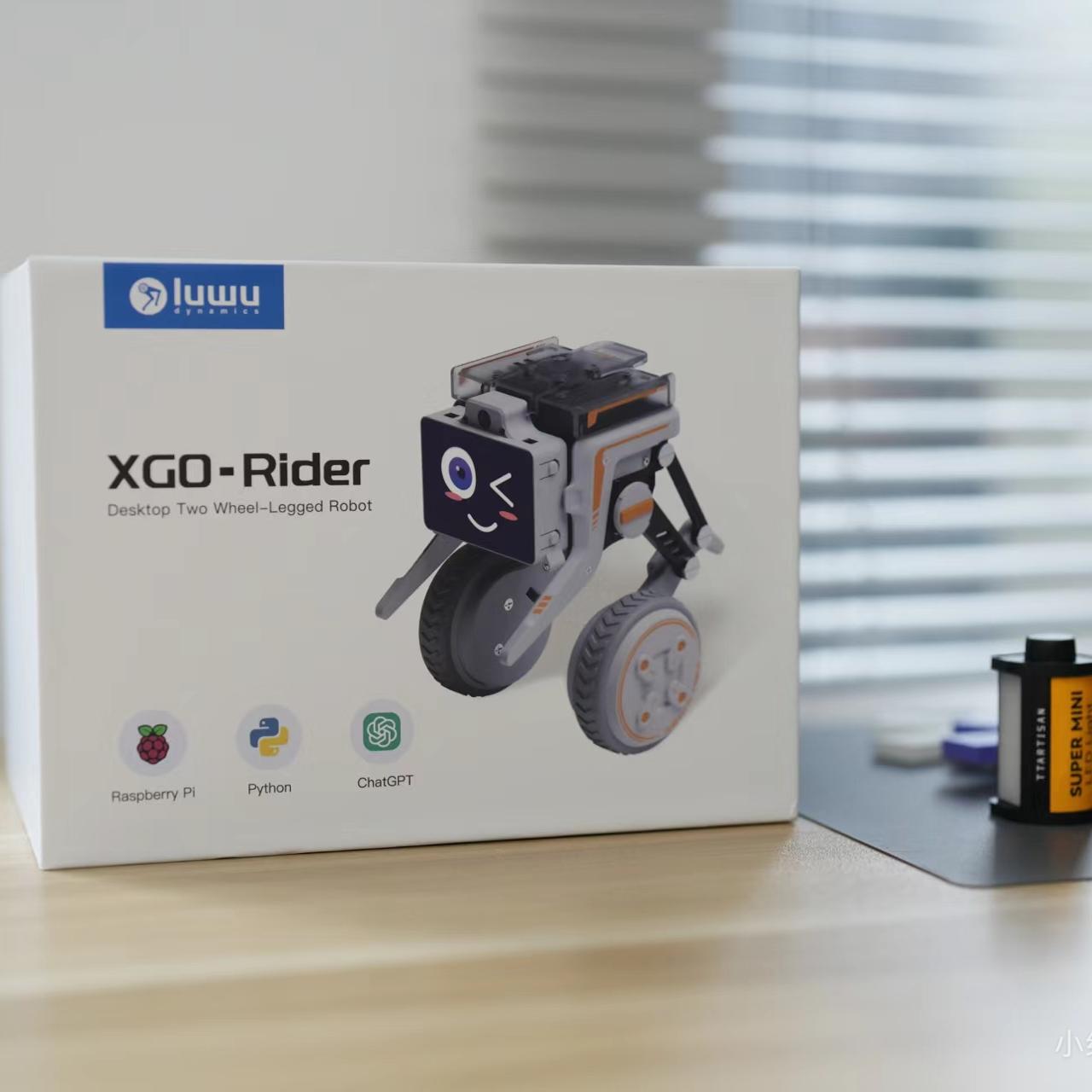 XGO-Rider2, World’s First Desktop Wheel-Legged Robot with AI